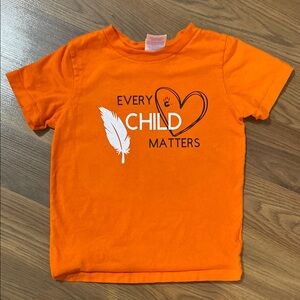 🚨2/$20. Every Child Matters t shirt. Size 4T